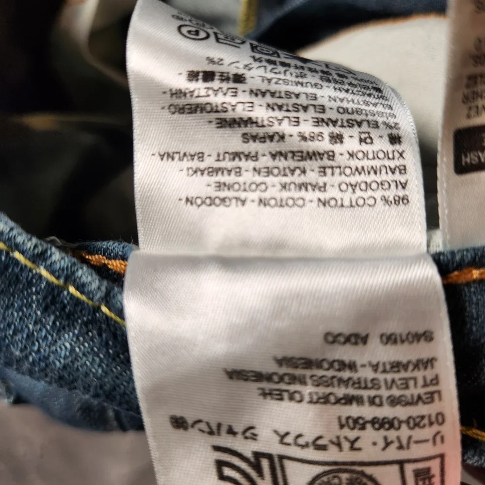 Levi's Jeans Men's 31X29 (Tag 30X32) 511‎ Performance Slim Fit CUT-OFFS